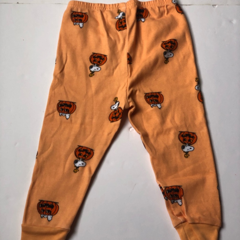 Janie and Jack Boys Good Night Pajamas In PEANUTS™ Snoopy Pumpkin Size 18-24 M - Picture 8 of 8